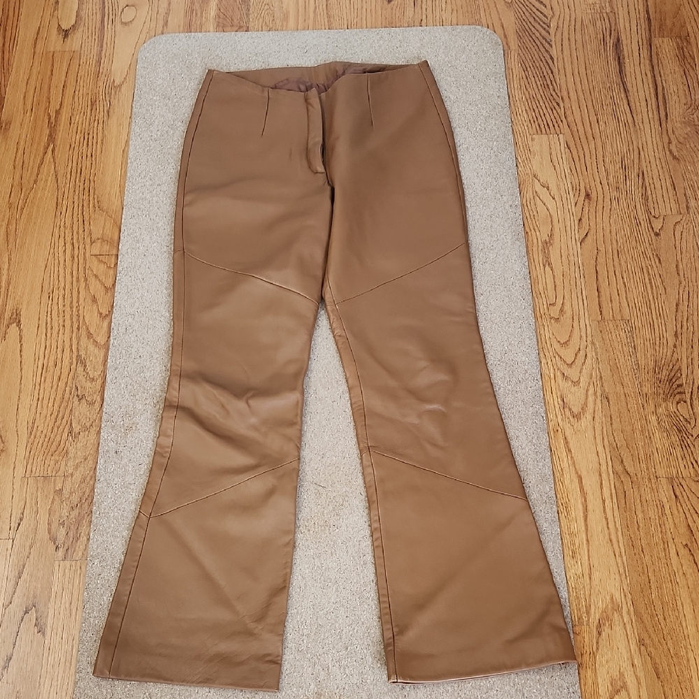 Pelle Studio Brown Leather Pants